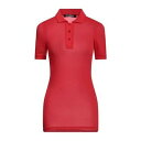 【送料無料】 ラフ・シモンズ レディース ポロシャツ トップス Polo shirts Red