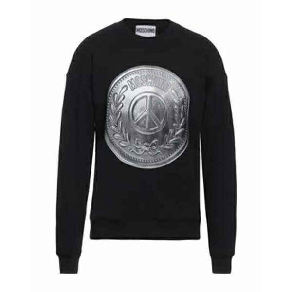 【送料無料】 モスキーノ メンズ パーカー・スウェットシャツ アウター Sweatshirts Black