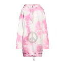 【送料無料】 モスキーノ レディース パーカー・スウェットシャツ アウター Sweatshirts Pink