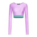 【送料無料】 ベルサーチ レディース Tシャツ トップス Tops Purple(4)