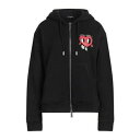 【送料無料】 ディースクエアード レディース パーカー・スウェットシャツ アウター Sweatshirts Black