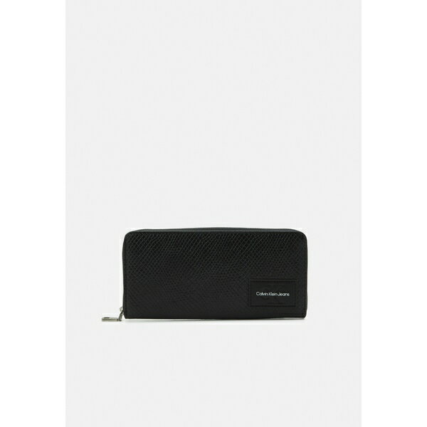 カルバンクライン カルバンクライン レディース 財布 アクセサリー SCULPTED ZIP AROUND SNAKE - Wallet - black