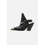 ǥå  ǥ ֡ 塼 FRONT CHAIN DETAIL OPEN BACK BOOTS - High heeled ankle boots - black