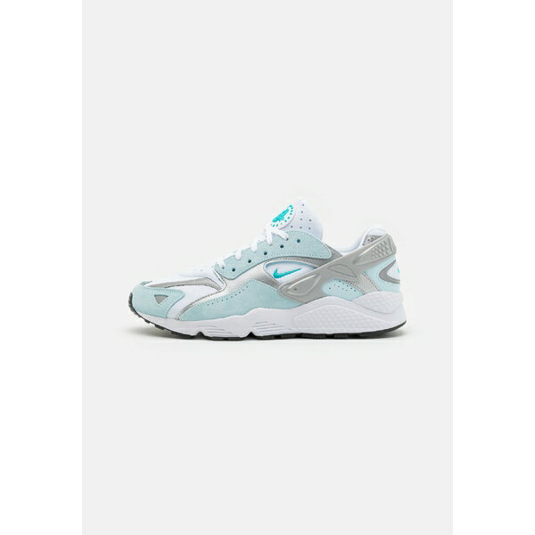 ナイキ メンズ サンダル シューズ AIR HUARACHE RUNNER UNISEX - Trainers - white/dusty cactus/metallic silver