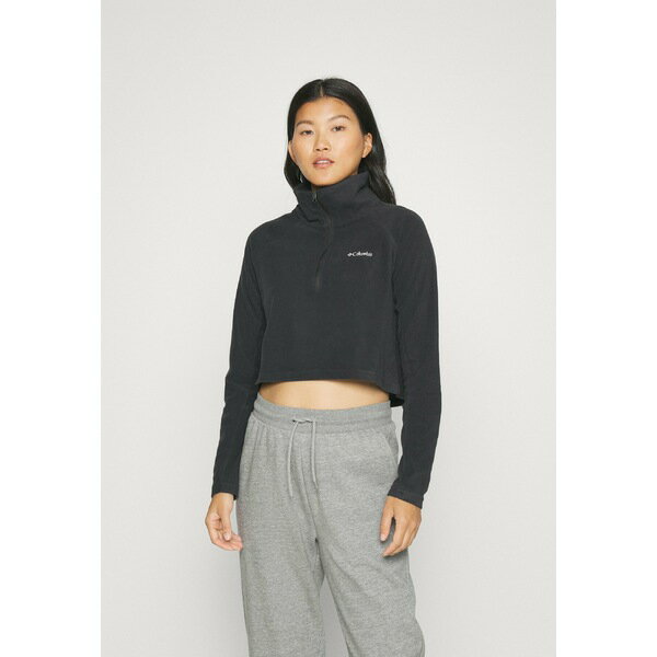 コロンビア レディース フィットネス スポーツ GLACIAL￠ CROPPED - Fleece jumper - black