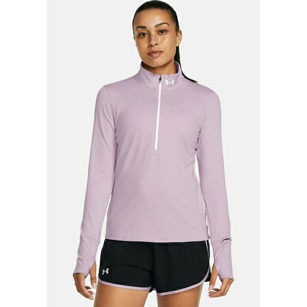 アンダーアーマー レディース テニス スポーツ LAUNCH PRO HALF - Long sleeved top - purple ace