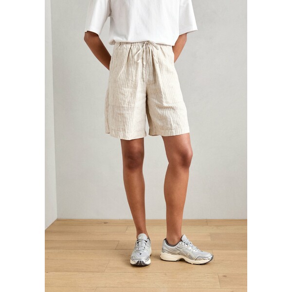 楽天astyマルコポーロ レディース カジュアルパンツ ボトムス PULL ON STYLE MEDIUM WAIST DRAWSTRING - Shorts - mottled beige/white