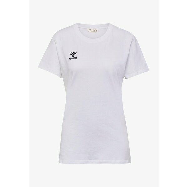 ヒュンメル レディース フィットネス スポーツ Basic T-shirt - white