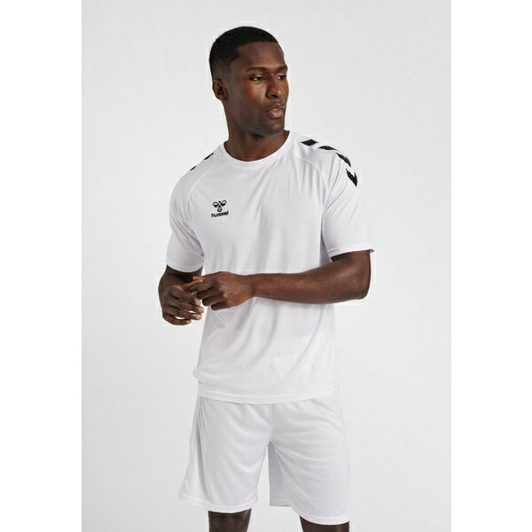 ヒュンメル メンズ バスケットボール スポーツ XK CORE POLY - Print T-shirt - white