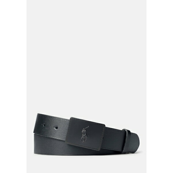 ラルフローレン ベルト（メンズ） ラルフローレン メンズ ベルト アクセサリー PLAQUE CASUAL MEDIUM - Belt - black/matte black