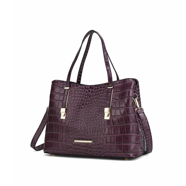 楽天astyMKFコレクション レディース トートバッグ バッグ Aurelia Crocodile Embossed Women's Tote Bag by Mia K Purple