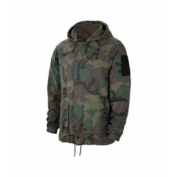 ナイキ ブルゾン レディース ナイキ レディース ジャケット＆ブルゾン アウター Men's Camo Alabama Crimson Tide Military-Inspired Pack Lightweight Hoodie Performance Full-Snap Jacket Camo