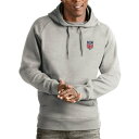 アンティグア メンズ パーカー・スウェットシャツ アウター USMNT Antigua Victory Pullover Hoodie Gray