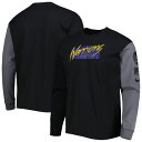 ナイキ メンズ Tシャツ トップス Golden State Warriors Nike Courtside Versus Flight MAX90 Long Sleeve TShirt Black