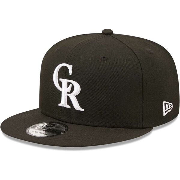 ニューエラ メンズ 帽子 アクセサリー Colorado Rockies New Era Team 9FIFTY Snapback Hat Black