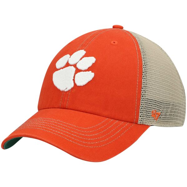 フォーティーセブン メンズ 帽子 アクセサリー Clemson Tigers '47 Trawler Trucker Snapback Hat Orange