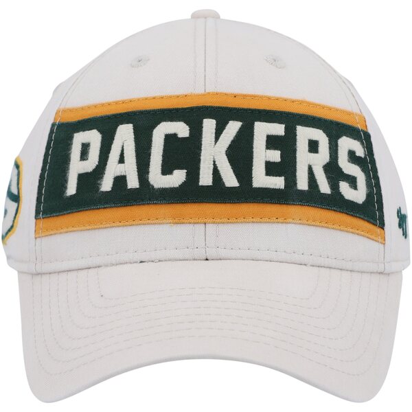 フォーティーセブン メンズ 帽子 アクセサリー Green Bay Packers '47 Crossroad MVP Adjustable Hat Cream