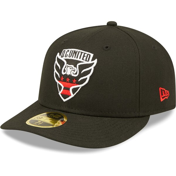 ニューエラ メンズ 帽子 アクセサリー D.C. United New Era Primary Logo Low Profile 59FIFTY Fitted Hat Black