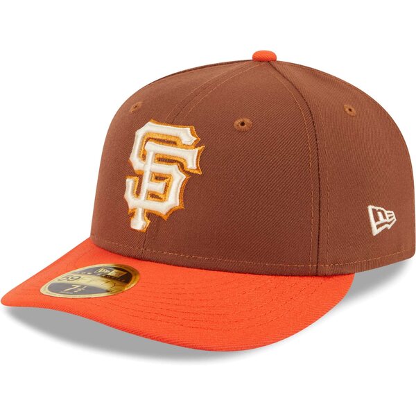 ニューエラ メンズ 帽子 アクセサリー San Francisco Giants New Era Tiramisu Low Profile 59FIFTY Fitted Hat Brown