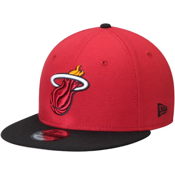 楽天astyニューエラ メンズ 帽子 アクセサリー Miami Heat New Era 2Tone 9FIFTY Adjustable Snapback Hat Red/Black