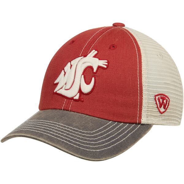 gbvEIuEUE[h Y Xq ANZT[ Washington State Cougars Top of the World Offroad Trucker Hat Crimson/Tan