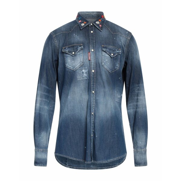 ̵ ǥ   ȥåץ Denim shirts Blue