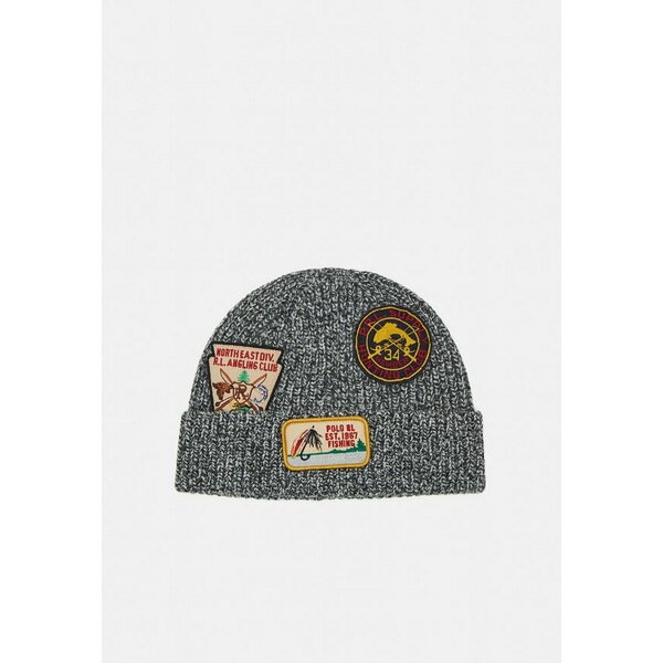 ラルフローレン メンズ サンダル シューズ PATCH HAT COLD WEATHER UNISEX - Beanie - charcoal