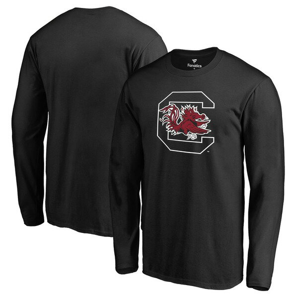 ファナティクス メンズ Tシャツ トップス South Carolina Gamecocks Primary Logo Long Sleeve TShirt Black