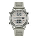 PlXR[ Y rv ANZT[ Men's Digital Gray Silicone Watch 44mm Gray