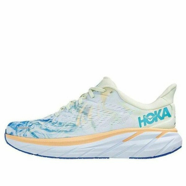 HOKA ONE ONE ホカオネオネ メンズ スニーカー 【HOKA ONE ONE Clifton 8 Wide 'White Blue' 1121374-TGT】 サイズ US_7.5(25.5cm)