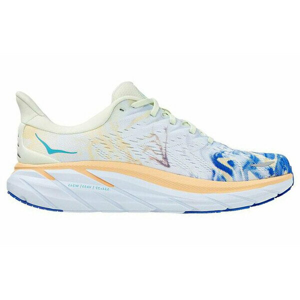 HOKA ONE ONE ホカオネオネ メンズ スニーカー 【HOKA ONE ONE Clifton 8 Wide 'White Blue' 1121374-TGT】 サイズ US_7.5(25.5cm)