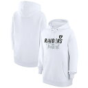 カールバンクス レディース ジャケット＆ブルゾン アウター Las Vegas Raiders GIII 4Her by Carl Banks Women 039 s Graphic Fleece Pullover Hoodie White