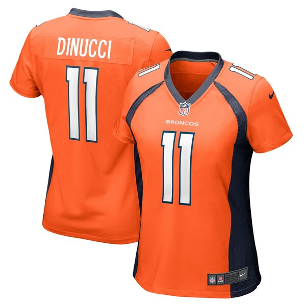 iCL fB[X jtH[ gbvX Ben DiNucci Denver Broncos Nike Women's Team Game Jersey Orange