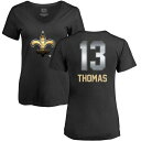 yz t@ieBNX fB[X TVc gbvX New Orleans Saints NFL Pro Line by Fanatics Branded Women's Personalized Midnight Mascot TShirt Black