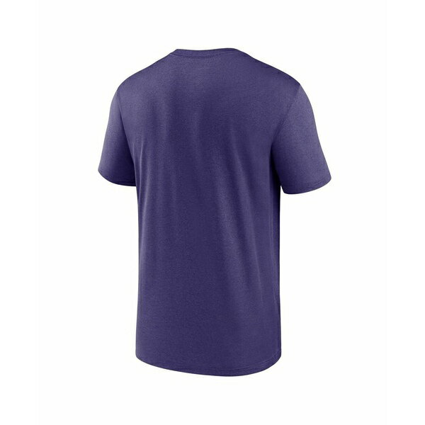 ナイキ レディース Tシャツ トップス Men's Purple Baltimore Ravens Horizontal Lockup Legend T-shirt Purple