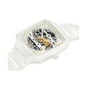 ラド レディース 腕時計 アクセサリー Unisex Swiss Automatic True Square Skeleton White High-Tech Ceramic Bracelet Watch 38mm White