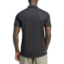 AfB_X Y Vc gbvX Men's 3-Stripes Short Sleeve Performance Club Tennis Polo Shirt Black