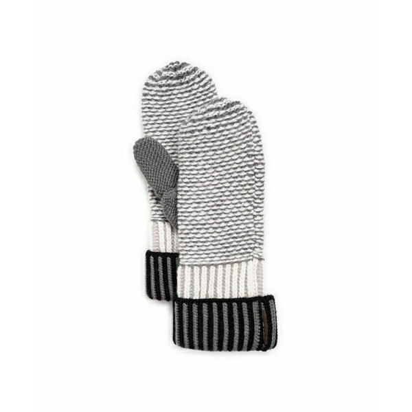९륯 ǥ  ꡼ Women's Textured Mitten Gloves Grey