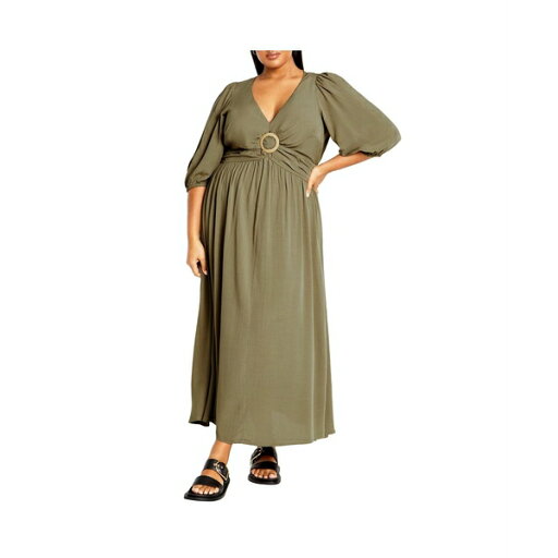 シティーシック レディース ワンピース トップス Plus Size Daydream Maxi Dress Olive シティーシック レディース ワンピース トップス Plus Size Daydream Maxi Dress Olive