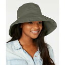 スカラ レディース 帽子 アクセサリー Cotton Big Brim With Inner Drawstring Olive