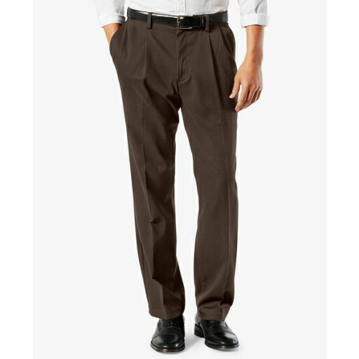 ドッカーズ メンズ カジュアルパンツ ボトムス Men's Easy Classic Pleated Fit Khaki Stretch Pants Coffee Bean ドッカーズ メンズ カジュアルパンツ ボトムス Men's Easy Classic Pleated Fit Khaki Stretch Pants Coffee Bean
