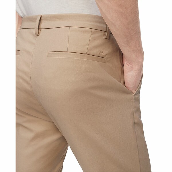 カルバンクライン メンズ カジュアルパンツ ボトムス Men's Slim-Fit Modern Stretch Chino Pants Cantucci Tan