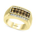 エフィー コレクション レディース リング アクセサリー EFFY® Men's Multi-Color Diamond Ring (1-3/8 ct....