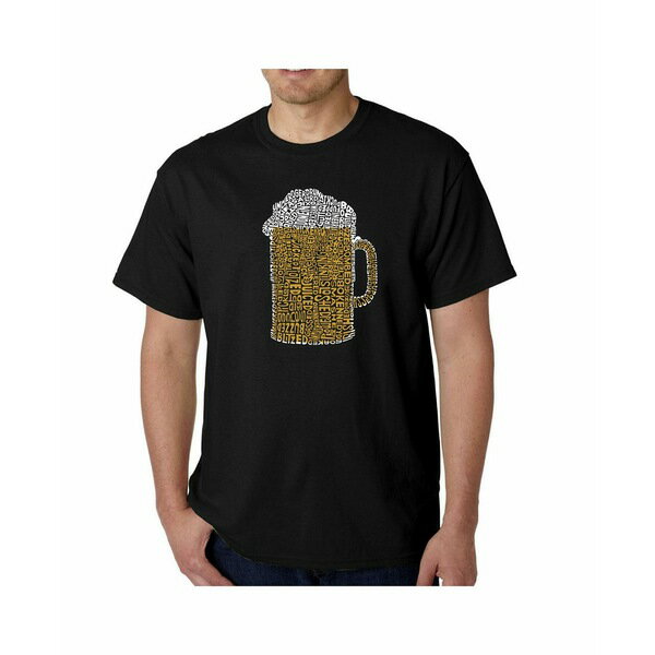 エルエーポップアート メンズ Tシャツ トップス Men's Word Art T-Shirt - Slang Terms For Being Wasted Black