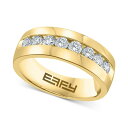 エフィー コレクション レディース リング アクセサリー EFFY® Men's Diamond Band (1 ct. t.w.) Yellow Go...