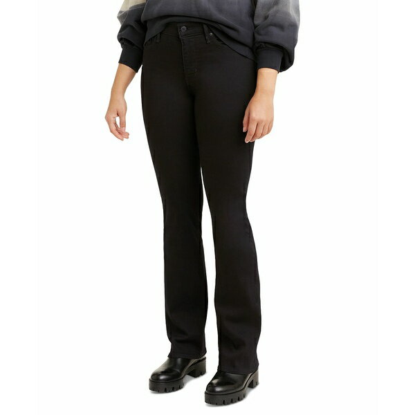 リーバイス レディース デニムパンツ ボトムス 315 Shaping Mid Rise Lightweight Bootcut Jeans Soft Black