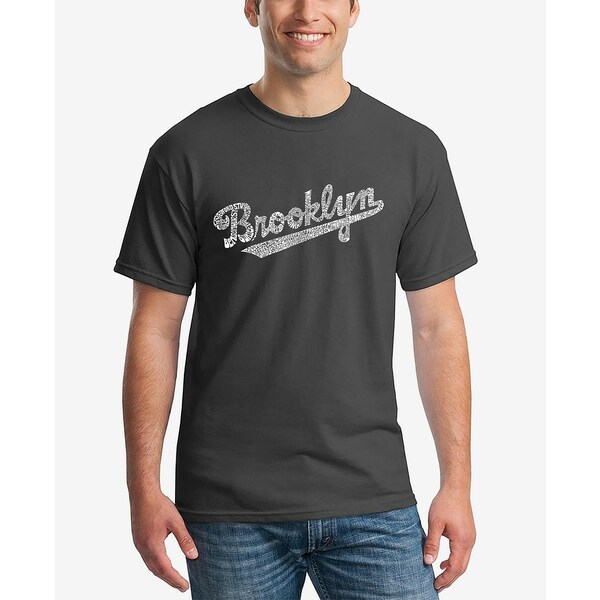 エルエーポップアート メンズ Tシャツ トップス Men's Word Art Brooklyn Neighborhoods T-shirt Dark Gray