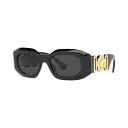 ヴェルサーチ レディース サングラス&アイウェア アクセサリー Unisex Sunglasses, VE4425U Black