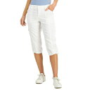 スタイルアンドコー レディース カジュアルパンツ ボトムス Women's Cargo Capri Pants, 2-24W, Created for Macy's Bright White