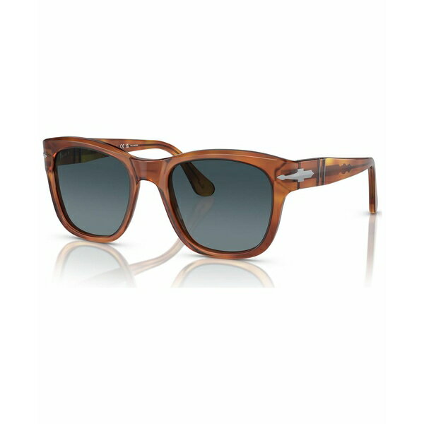 ペルソル レディース サングラス&アイウェア アクセサリー Unisex Polarized Sunglasses, 0PO3313S96S352W 52 Terra Di Siena
